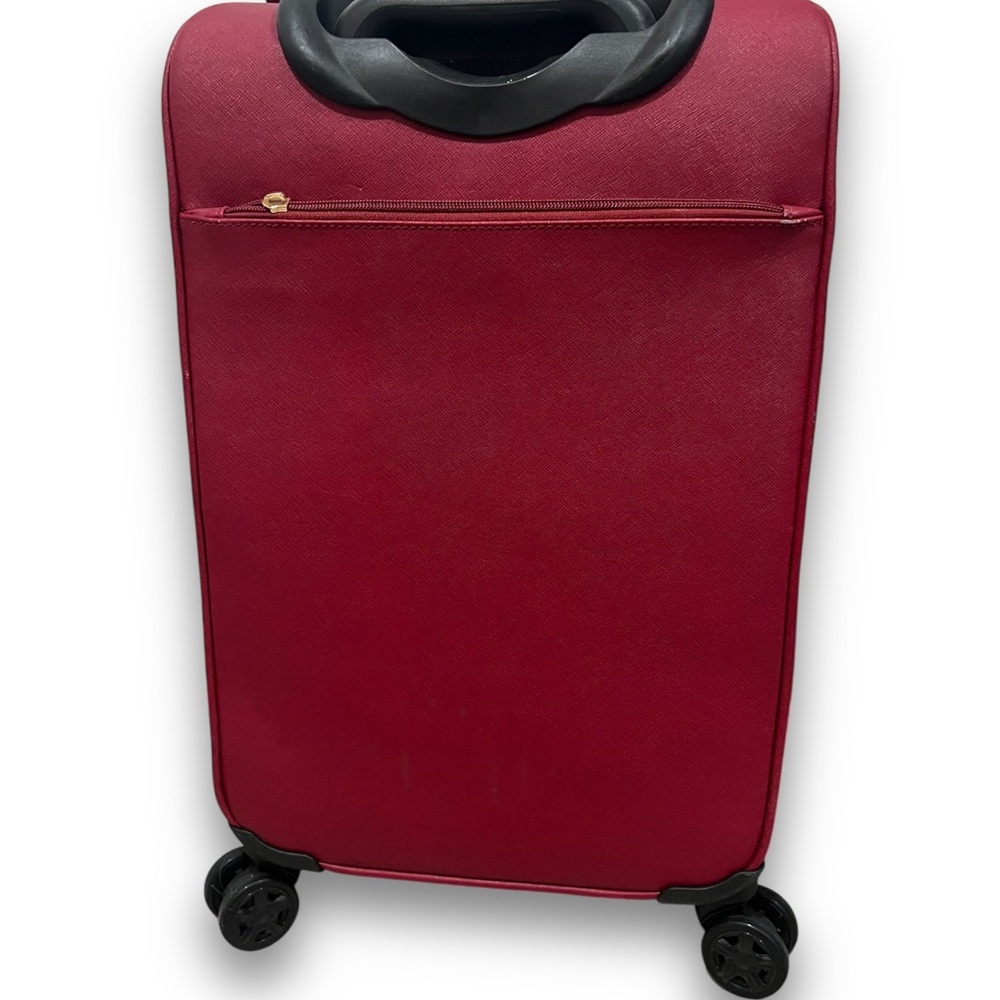 Michael Kors Small Textured Rolling Suitcase (Deep Red) — NEW WITHOUT TAGS - Picture 5 of 8